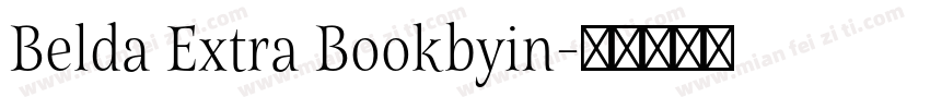 Belda Extra Bookbyin字体转换